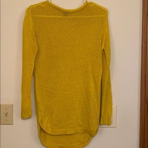 Yellow knit sweater